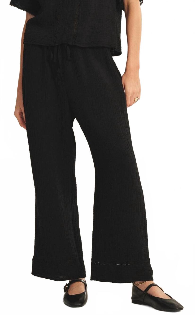 NEW VELVET BY GRAHAM & SPENCER calia pants in black